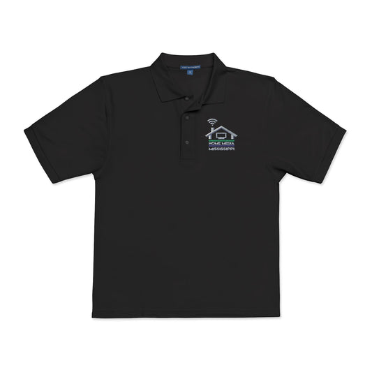 Embroidered Coastal Dolphin Polo Shirt — Casual Nautical Golf Tee