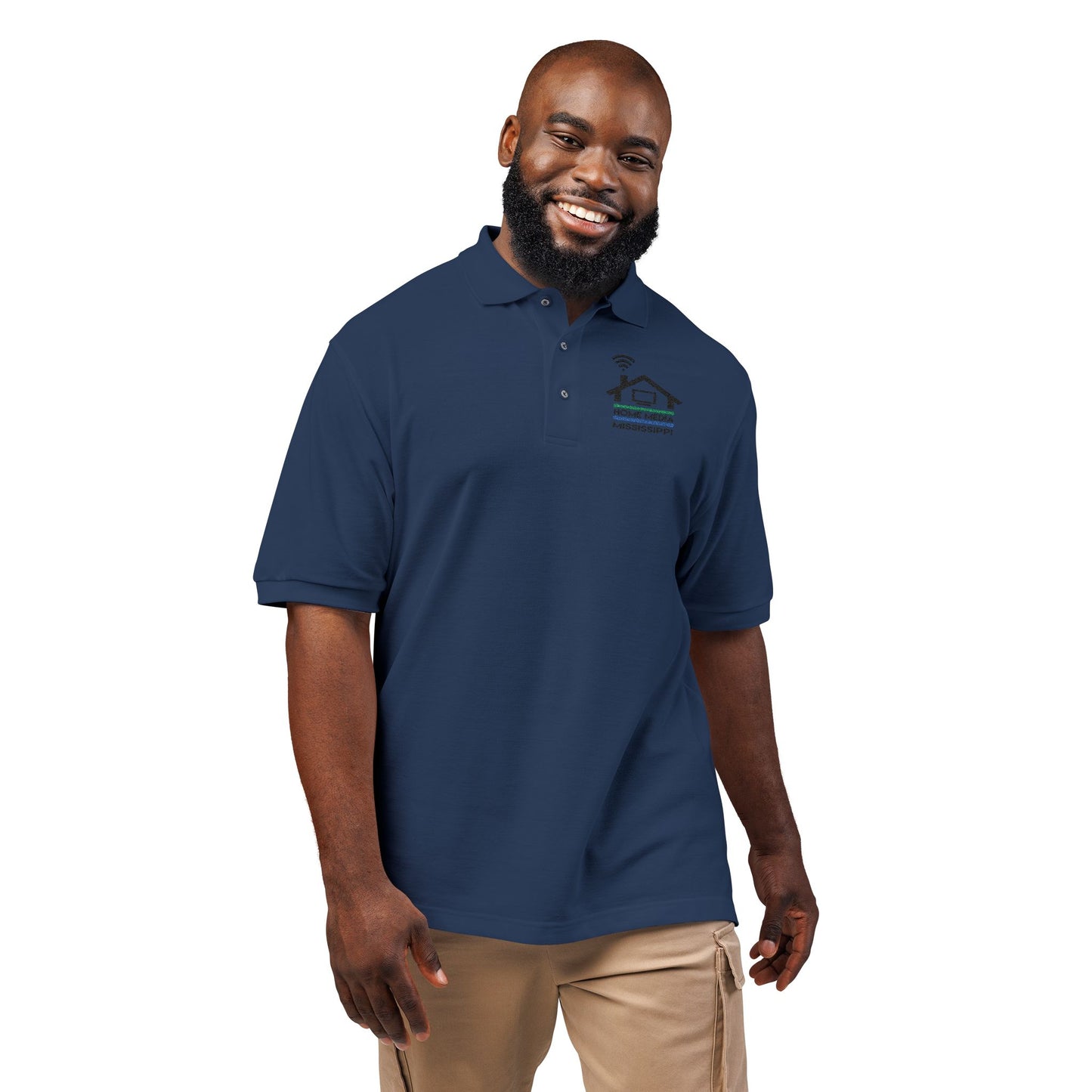 Embroidered Real Estate Agent Polo — Home Services Logo Shirt
