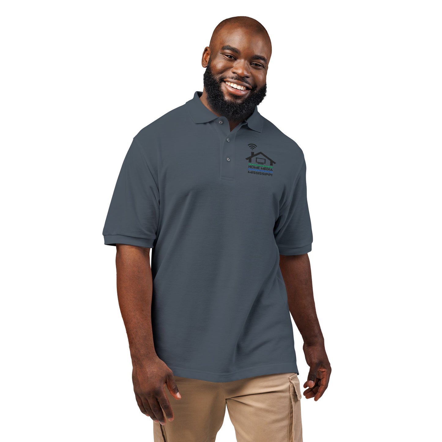 Embroidered Real Estate Agent Polo — Home Services Logo Shirt