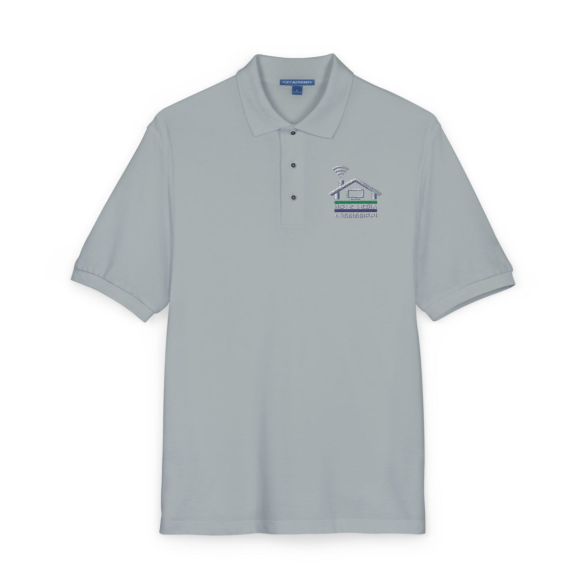 Embroidered Coastal Dolphin Polo Shirt — Casual Nautical Golf Tee