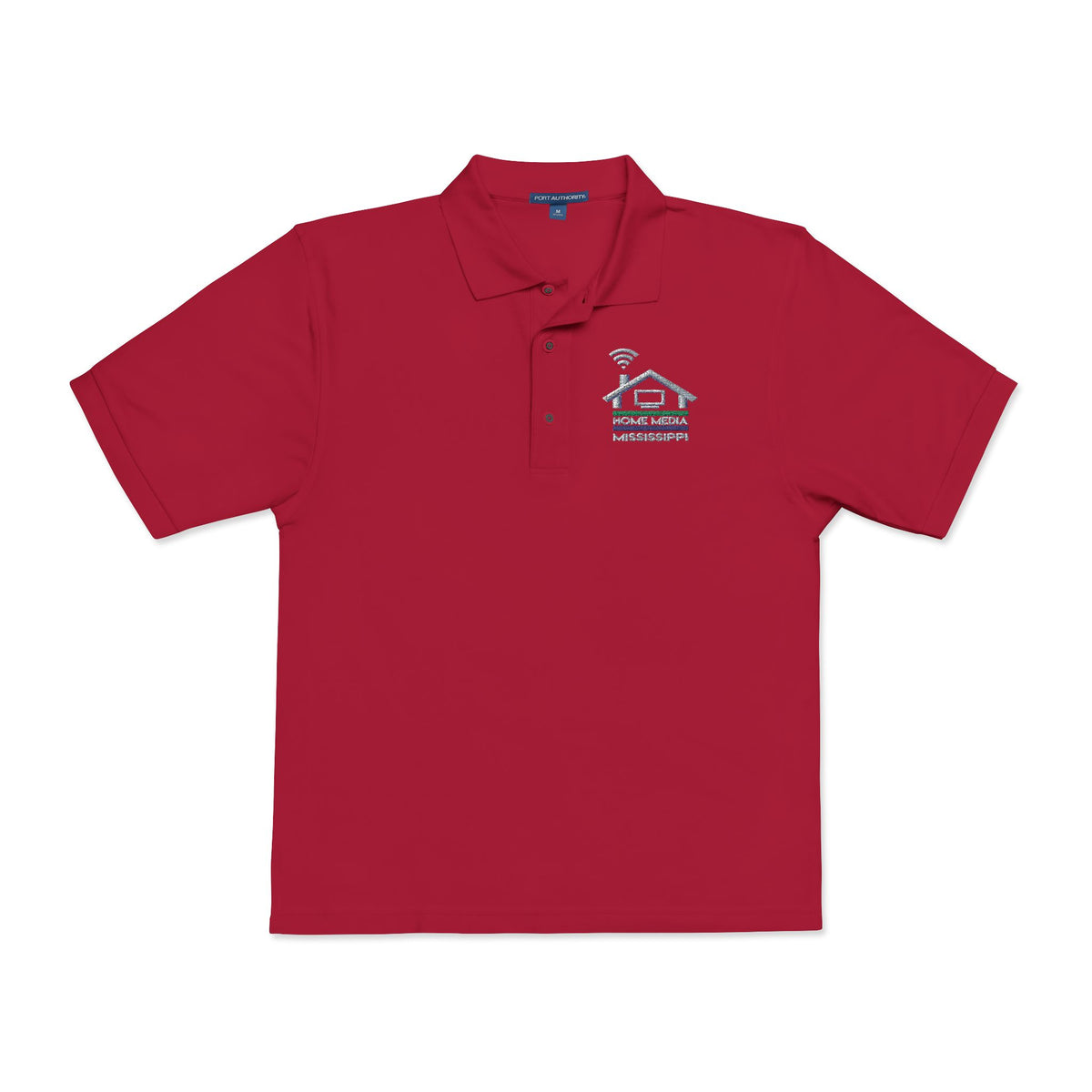 Embroidered Coastal Dolphin Polo Shirt — Casual Nautical Golf Tee