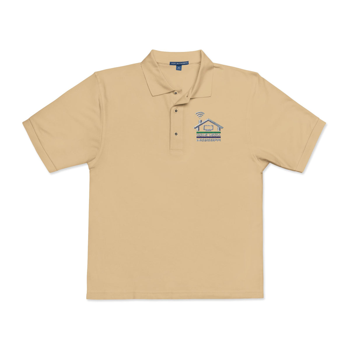 Embroidered Coastal Dolphin Polo Shirt — Casual Nautical Golf Tee