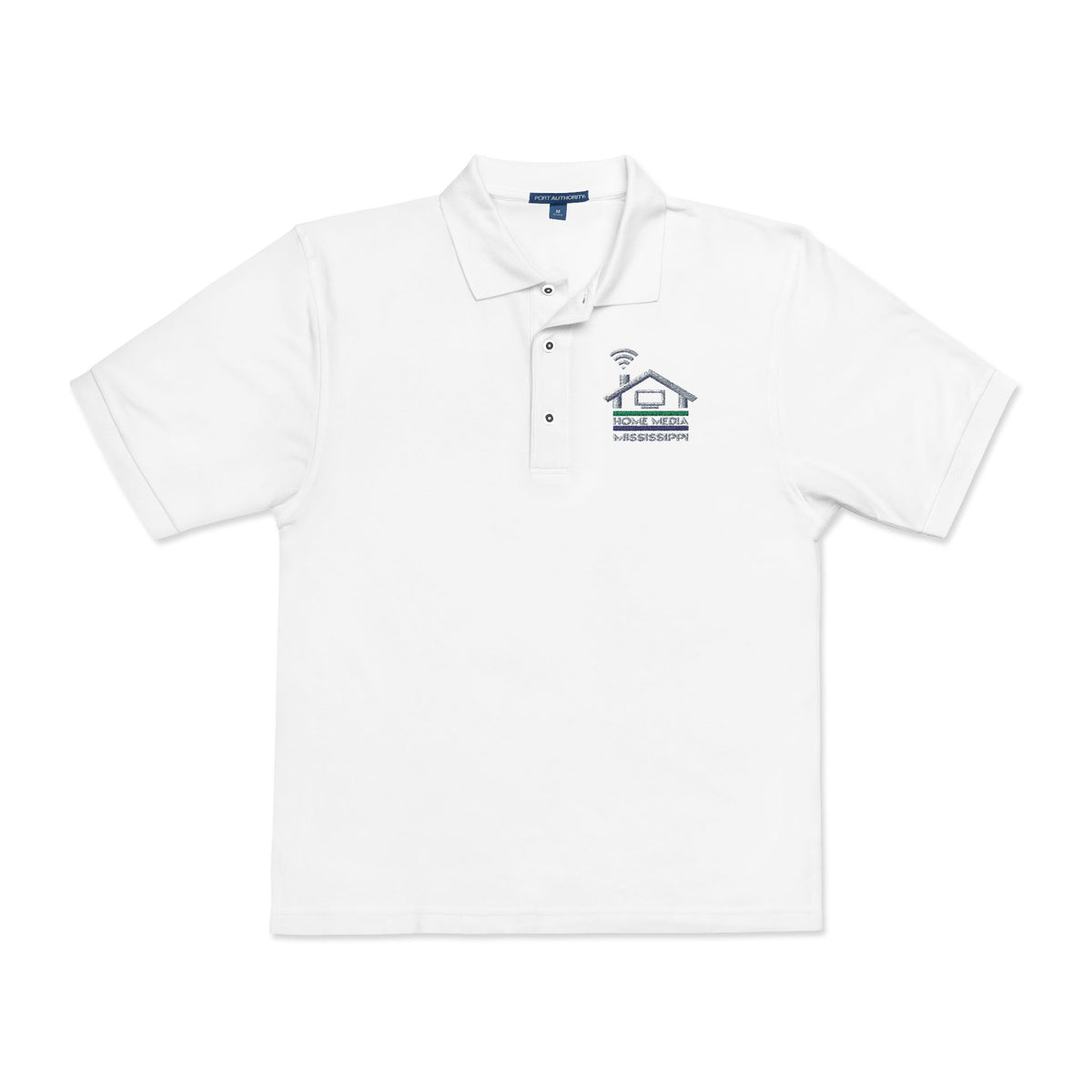 Embroidered Coastal Dolphin Polo Shirt — Casual Nautical Golf Tee