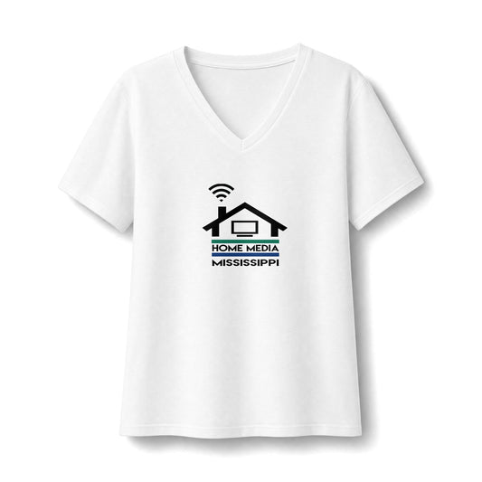 Home Media Mississippi V-Neck Tee — Home Media Logo T-Shirt