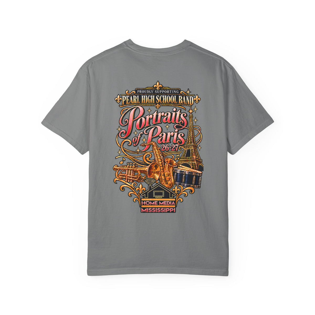 Sax Dad Portraits of Paris Graphic T-Shirt
