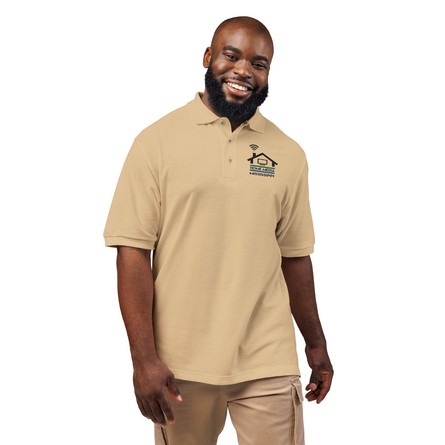 Embroidered Real Estate Agent Polo — Home Services Logo Shirt