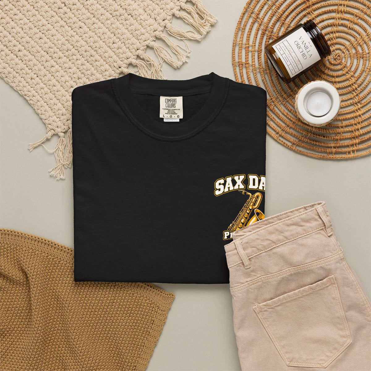 Sax Dad Portraits of Paris Graphic T-Shirt