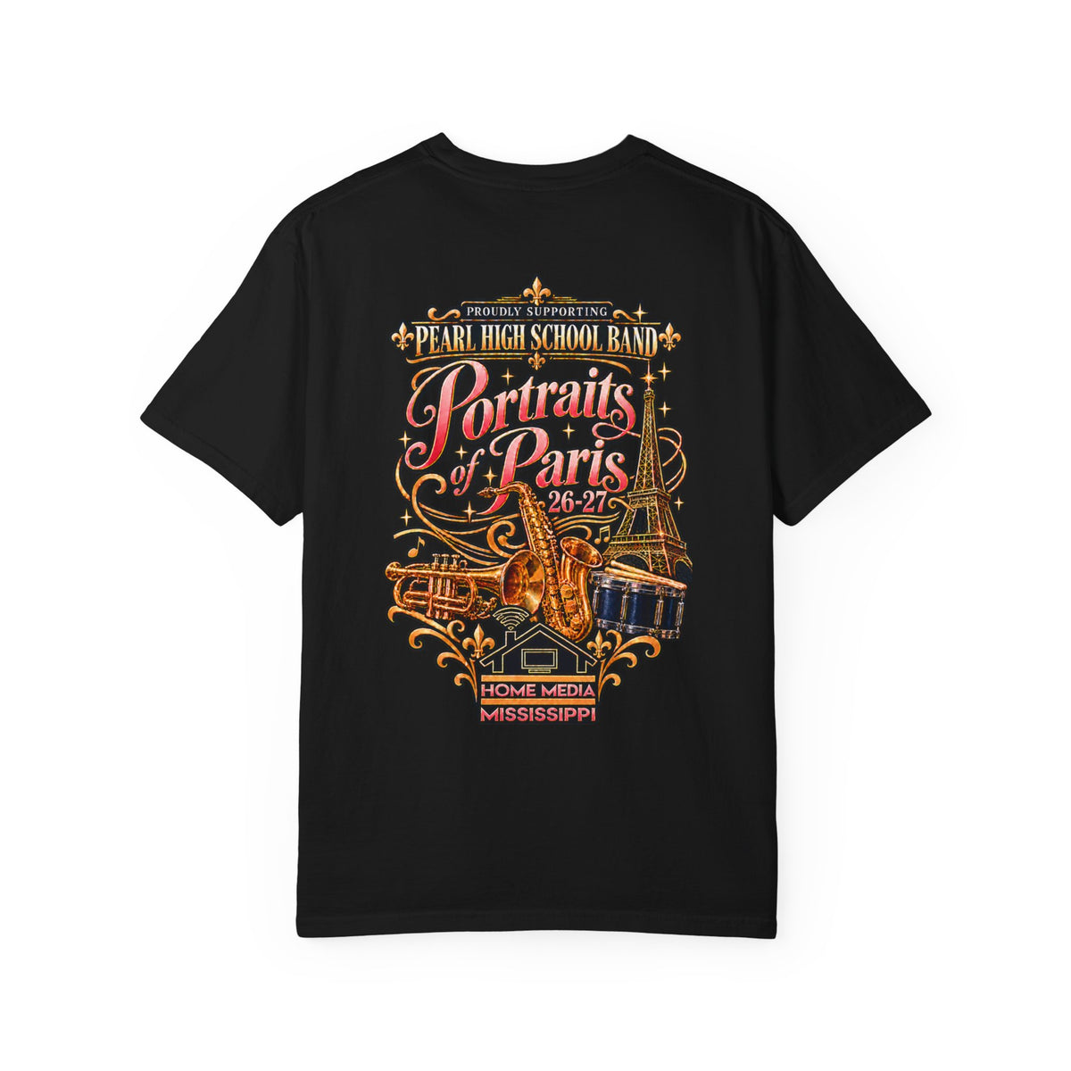 Sax Dad Portraits of Paris Graphic T-Shirt