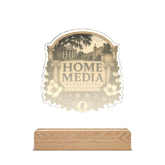 Custom Acrylic Night Light – Personalized UV-Printed Home Media Design