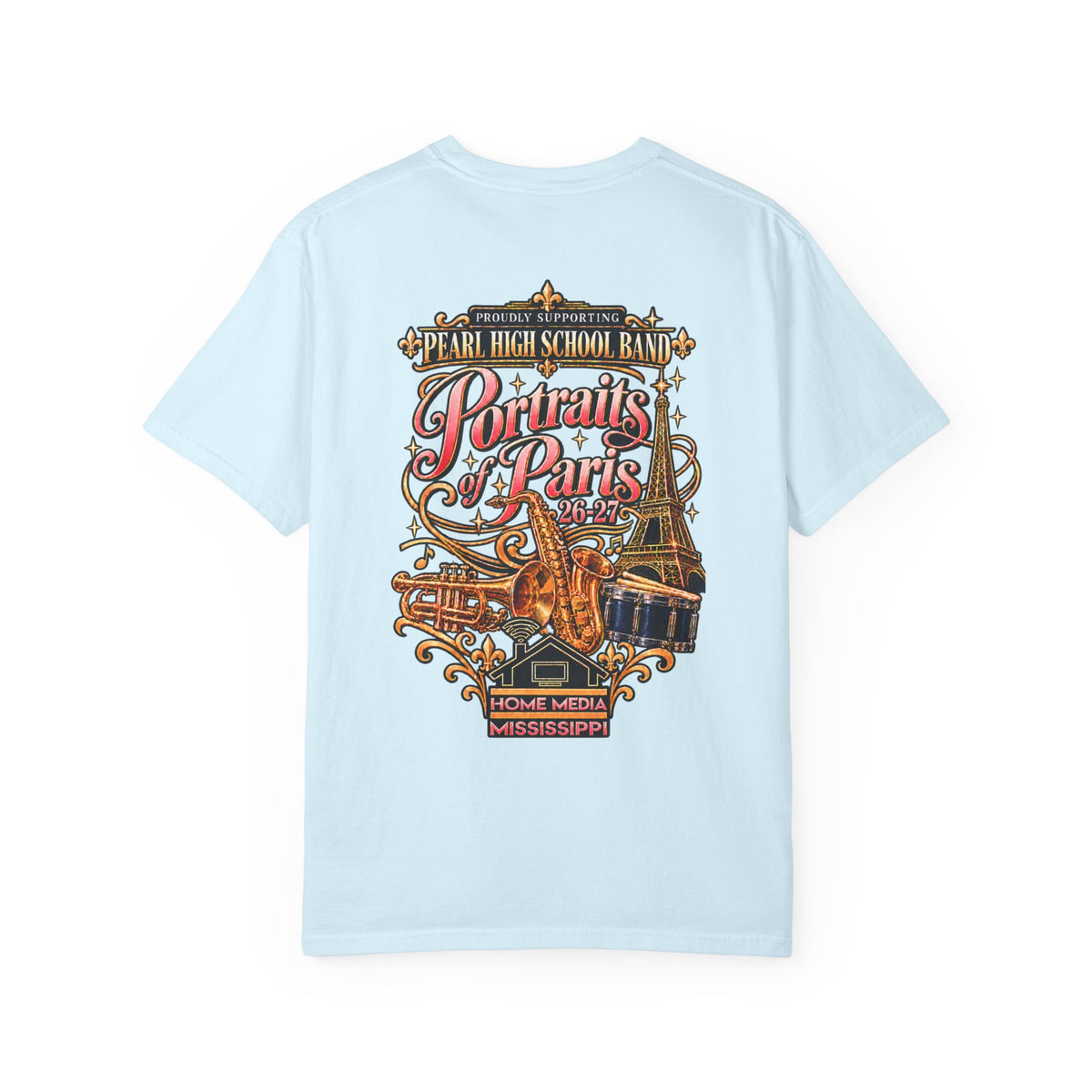 Sax Dad Portraits of Paris Graphic T-Shirt