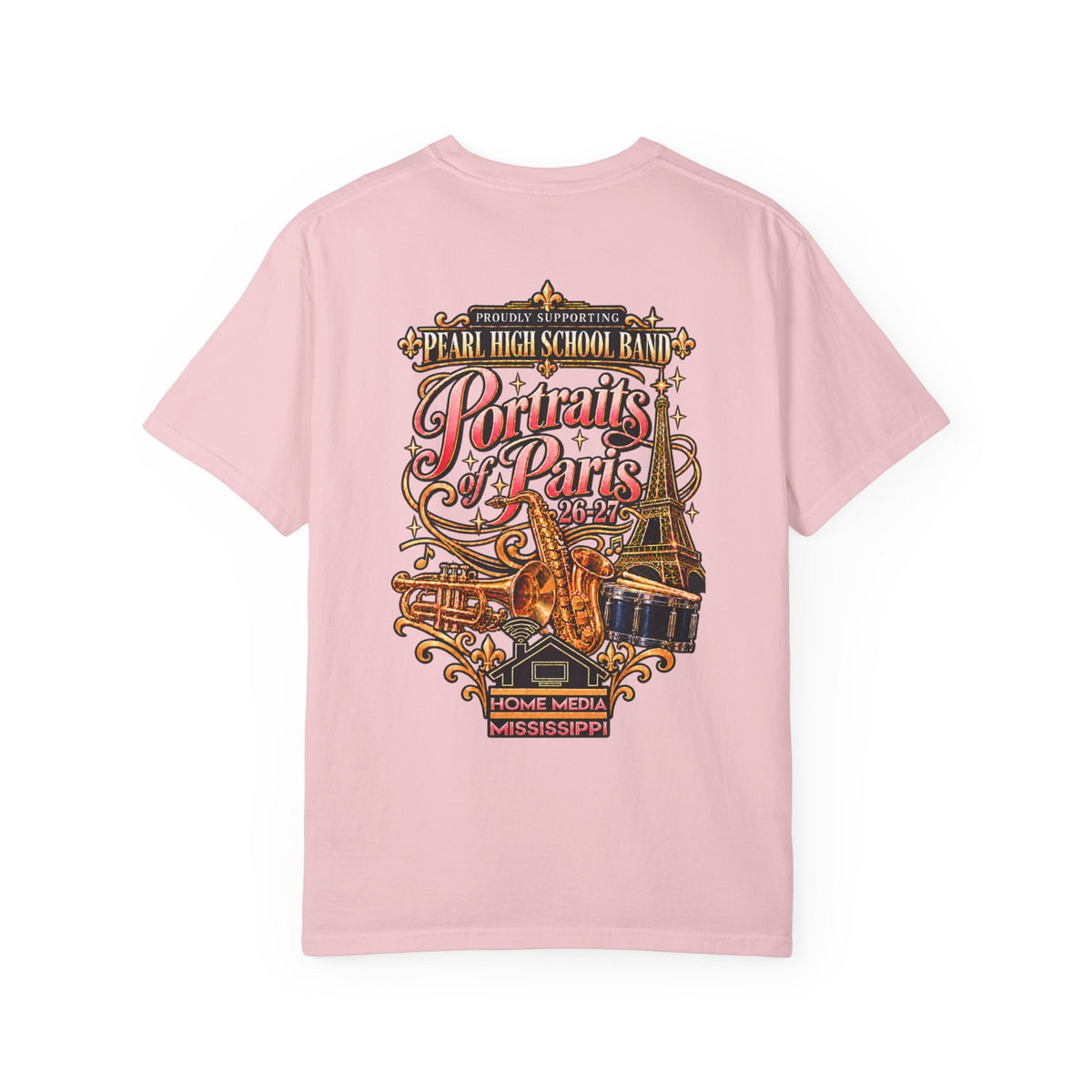Sax Dad Portraits of Paris Graphic T-Shirt