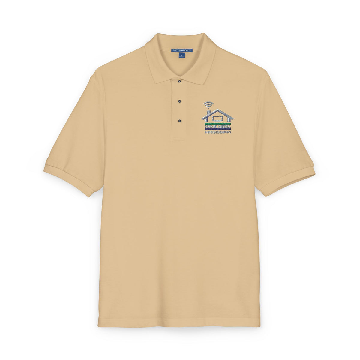 Embroidered Coastal Dolphin Polo Shirt — Casual Nautical Golf Tee