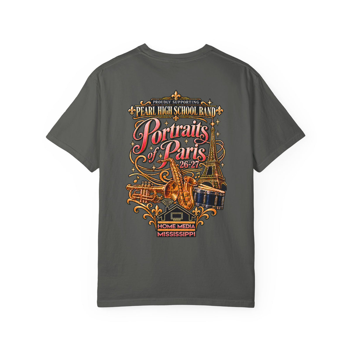 Sax Dad Portraits of Paris Graphic T-Shirt