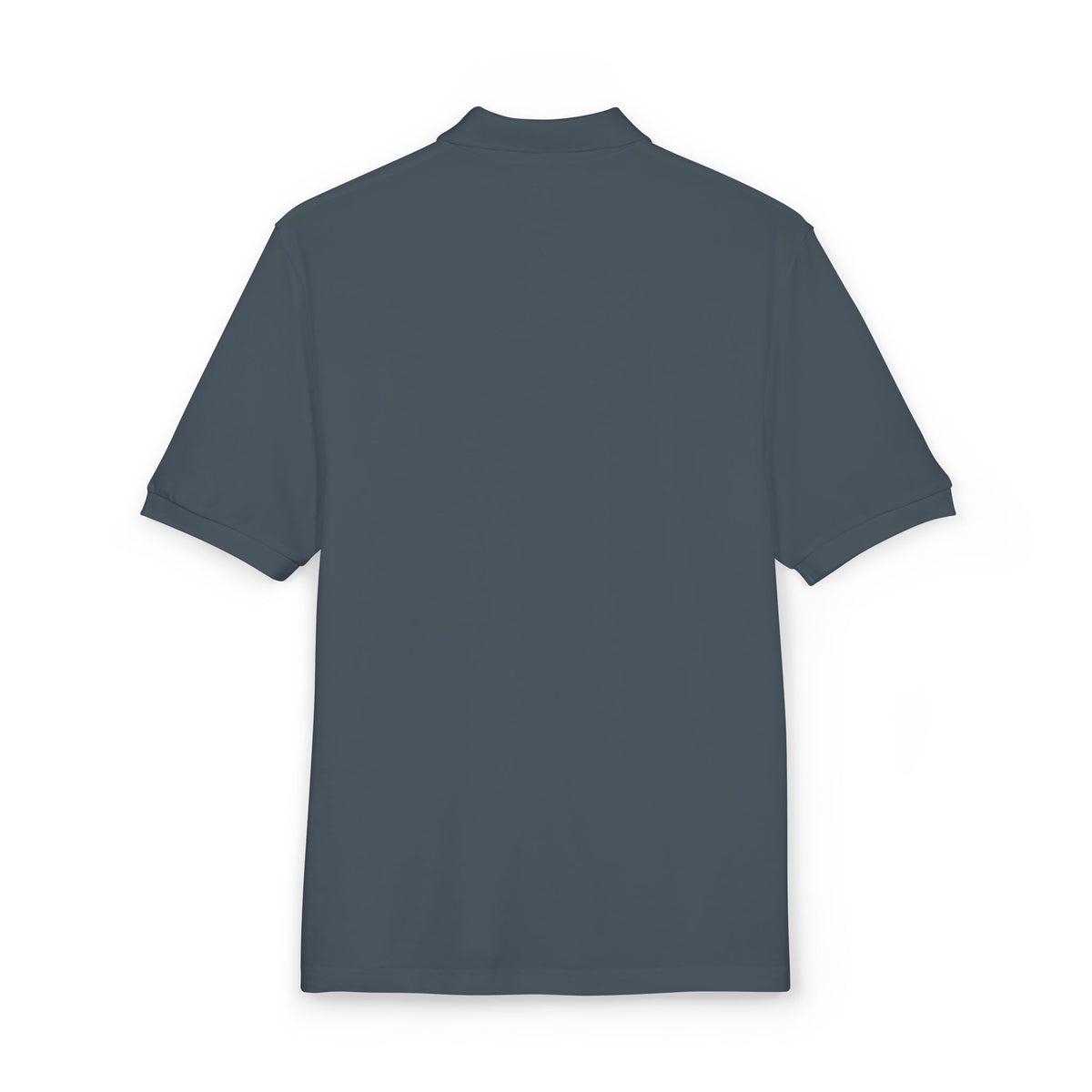 Embroidered Coastal Dolphin Polo Shirt — Casual Nautical Golf Tee